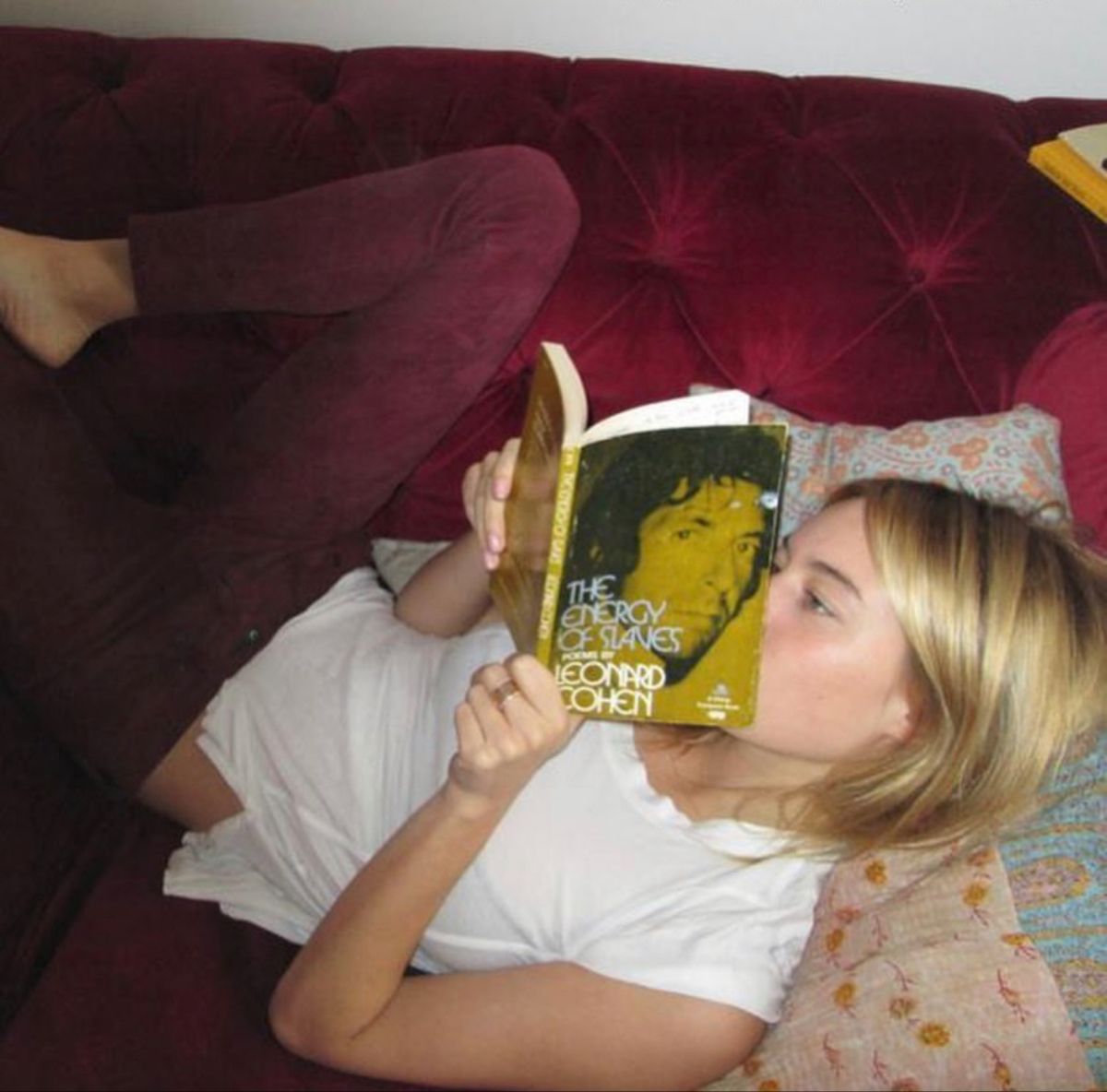 A girl reading Cohen